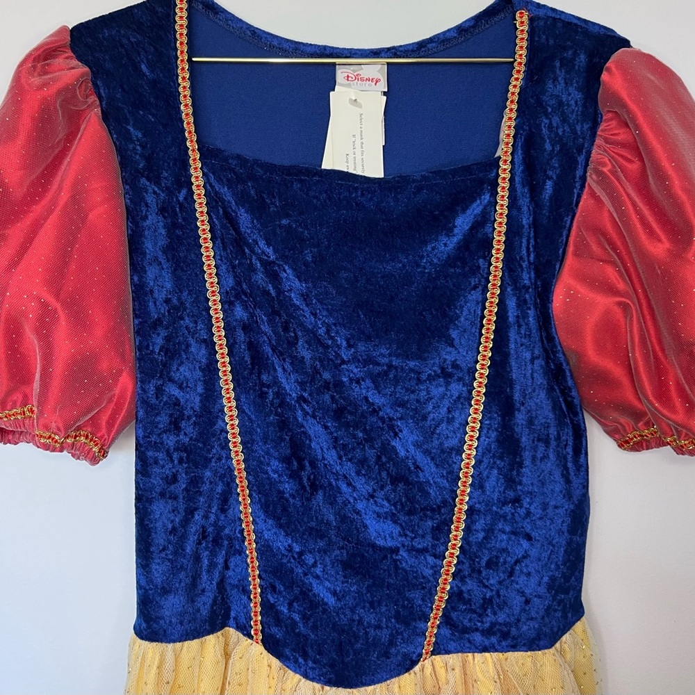 Disney Snow White Princess Dress in Blue, Red, Yellow NWT
